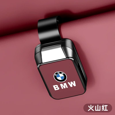 Car Glasses Clip/Bill Clip T03B10 Sunglasses Clip Storage Box - bmw-red