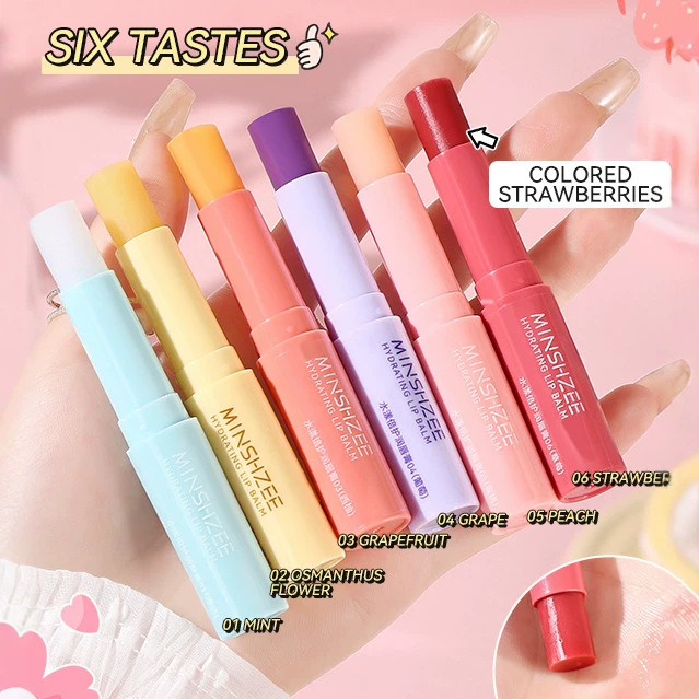 Mingxizhi Lip Balm for Women - Moisturizing, Hydrating, Prevents Dryness and Cracking, Reduces Lip Lines, Lip Care for Autumn and Winter, Cross-Border Lip Balm