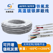 AFPF鍍銀鐵氟龍耐高溫屏蔽線1-6芯0.12-1平方地感線圈控制信號線
