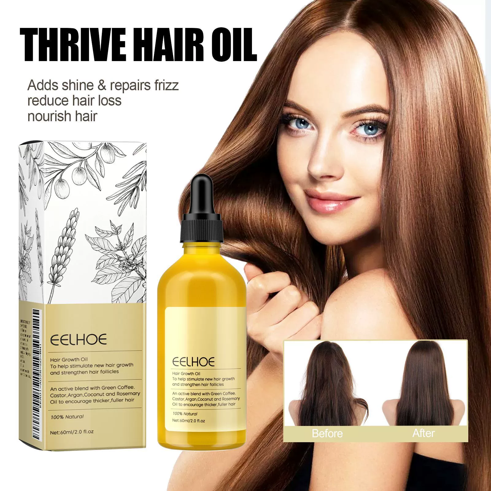 EELHOE эфирное масло для ухода за волосами Розмарин Уход за волосами