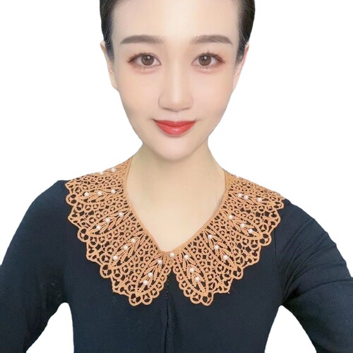 Korean style lace shawl for women spring and summer multi-functional sunscreen with skirt student bow heart-shaped fake collar