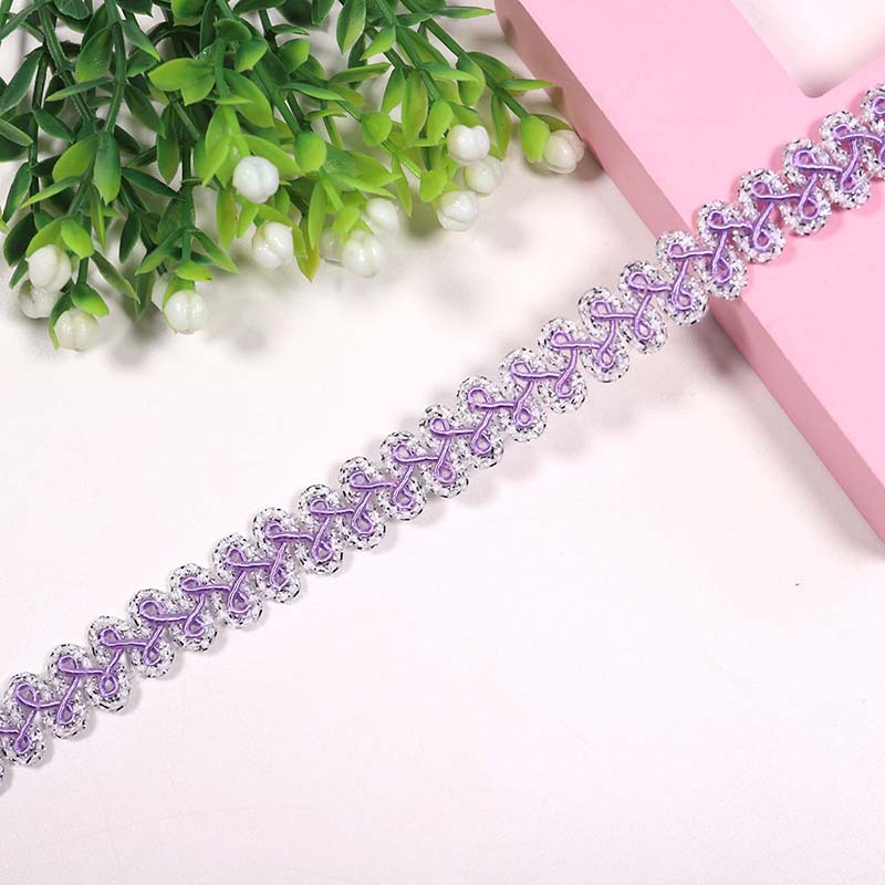 Spot 1.2cm color oro y plata accesorios de encaje accesorios de ropa 32 colores ciempiés borde de espigan encaje