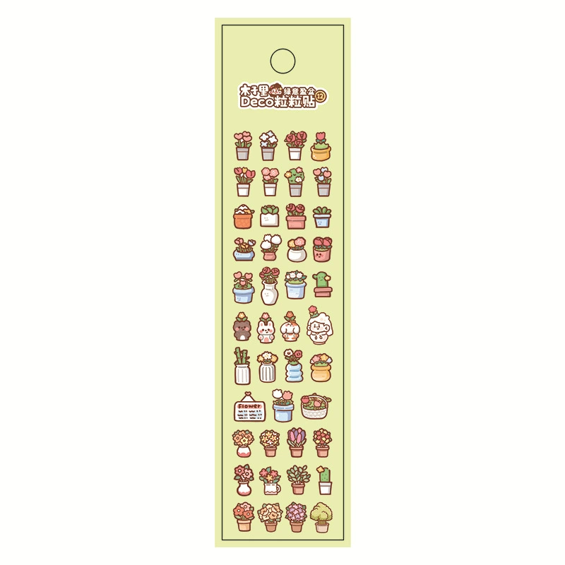 Стикеры для декора Gao Shan Wen Chuang Muzili - маленькие носовые наклейки, блокнот M5