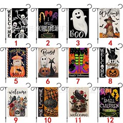 クロスボーダー定花園旗クリスマス祝日ハロウィーン独立日感謝祭バレンタインデー両面プリントイースター