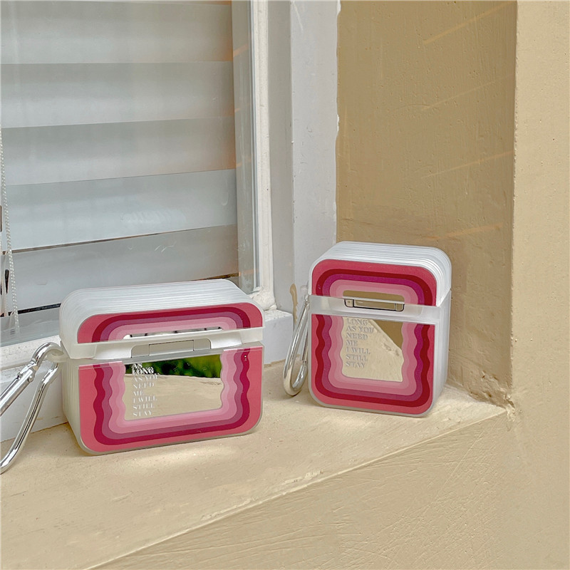 Pink Wave Mirror Earphone Protective Shell display picture 5