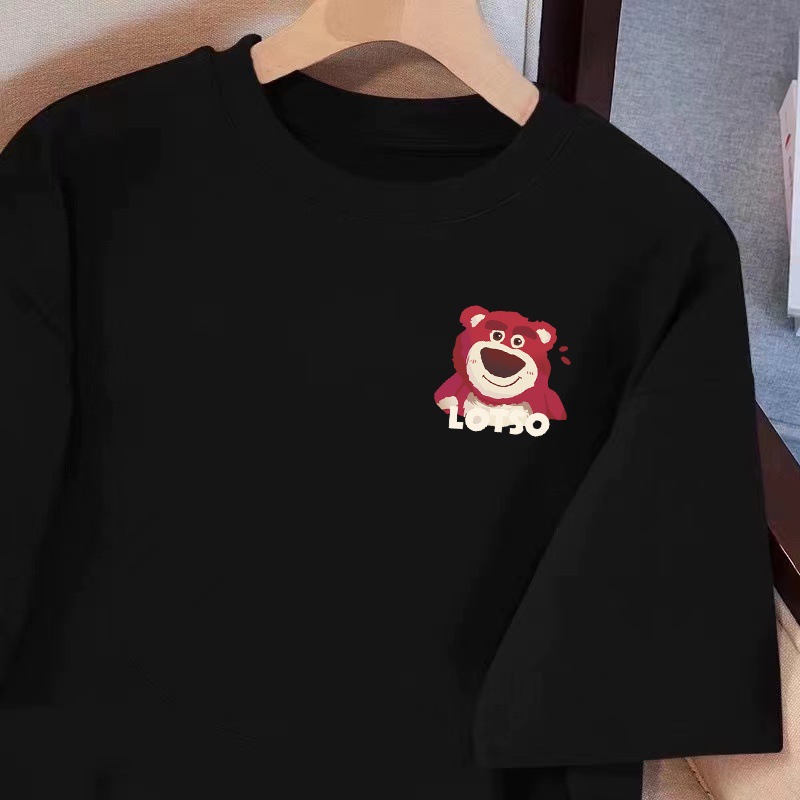 핑크곰 작은 라벨 [블랙]