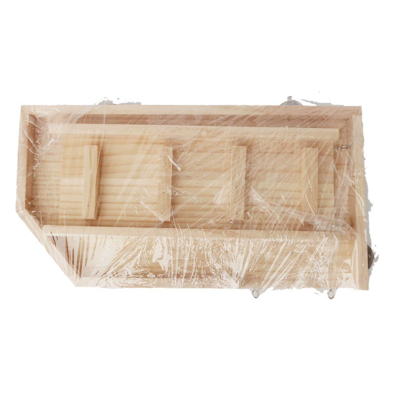 Забор для хомяка Деревянная платформа Тоторо Белка Ежик Попугай Клетка Висит Трамплин Педаль Лестница из двух частей Деревянный набор