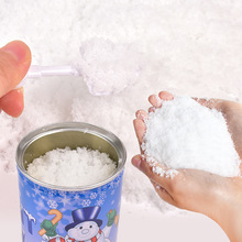 供应罐装雪圣诞布景仿真雪飘粉假雪 人造雪圣诞雪 橱窗装饰干雪粉