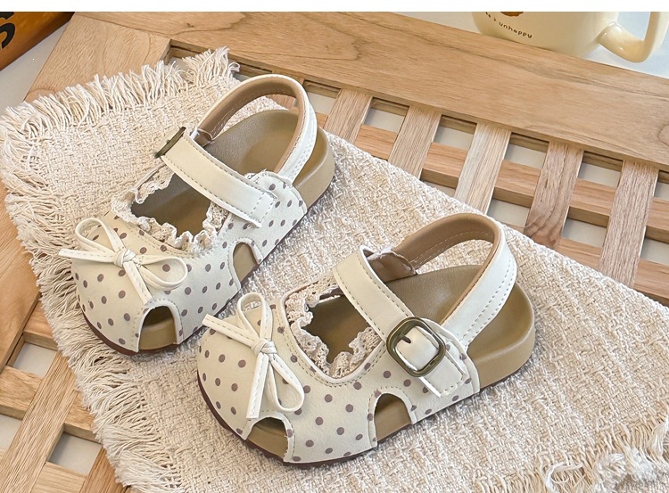 Mädchen Sandalen Mit Spitzenbesatz Und Weicher Sohle Für Kinder_voghion.com