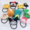 Low -priced promotion cartoon three -dimensional hair circular cotton handmade sticky hair rope cute jade cinnamon dinosaur animal hair accessories