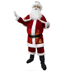 新型サンタクロースセット舞台演出服カップルセット6xl欧米クリスマスプラスサイズ服