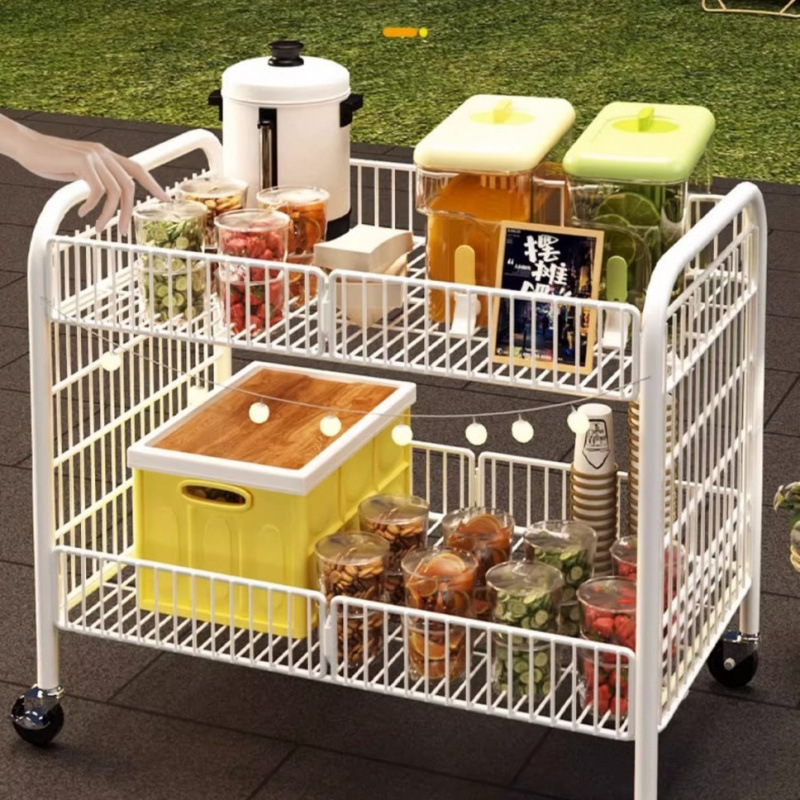 冰粉小推车寿司摆摊折叠货架夜市地摊专用手推车网红出摊车速卖通