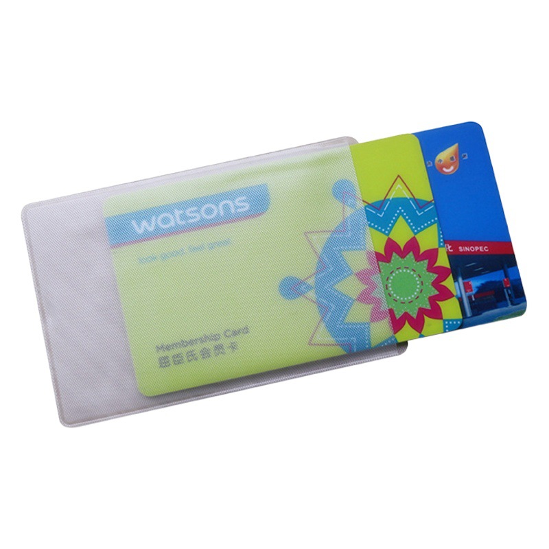 PVC transparent ID set wholesale bank bus card protection set ID card set insurance business gifts in stock