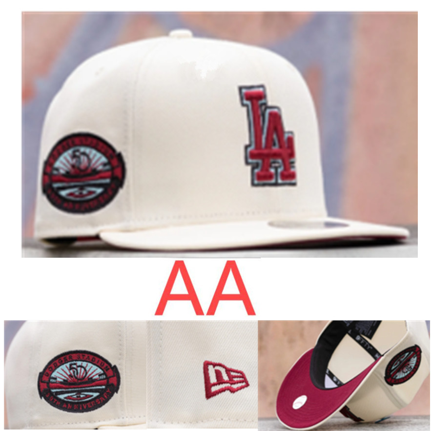 Sombrero de clase AA de alta calidad nueva gorra cerrada MLB gorra de béisbol para hombres y mujeres gorro bordado protector solar para exteriores