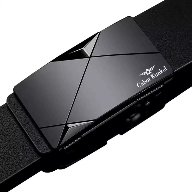 Men's belt, universal leather trousers for leisure, genuine leather