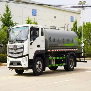 Foton 12-ton road sprinkler truck, Yuchai 180 horsepower, road dust suppression spray truck, 12-cubic-meter road water spray truck