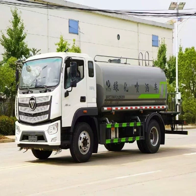 Foton 12-ton road sprinkler truck, Yuchai 180 horsepower, road dust suppression spray truck, 12-cubic-meter road water spray truck