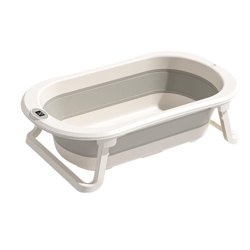 Large foldable baby bathtub bucket temperature-sensitive children's bathtub sitting and lying child home baby newborn products