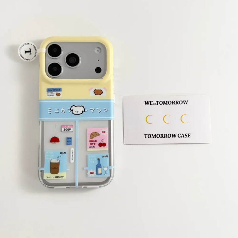 Cute Yellow and Blue Puppy Convenience Store Style Case Suitable for Apple 18 Pro Max Phone Case New iPhone 16 Protective Cover 17