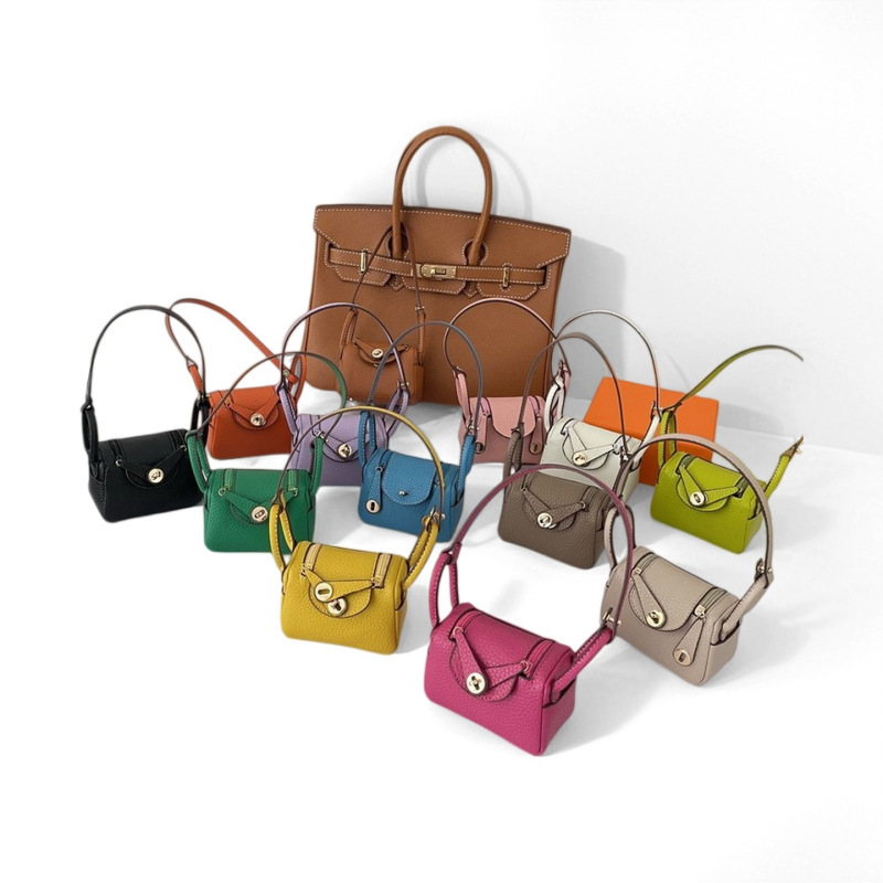 Fashionable Mini Lindy Pendant Bag, Cute Bluetooth Earphone Storage Bag, Protective Case, Keychain Accessory for Women, in Stock