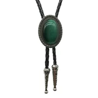Трансграничный новый аниме Taizai зеленый оникс Time Gem Боло Галстук Шнур рубашка цепочка галстук поло