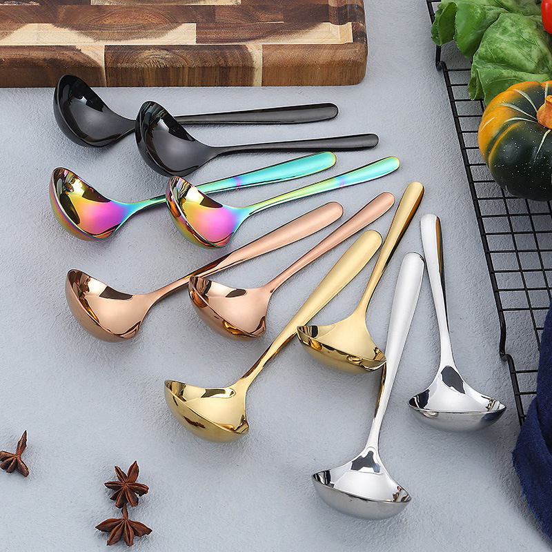 304 de acero inoxidable creativo en forma de corazón sopa cuchara engrosada sola olla caliente cuchara vajilla occidental cuchara pública se puede personalizar logo