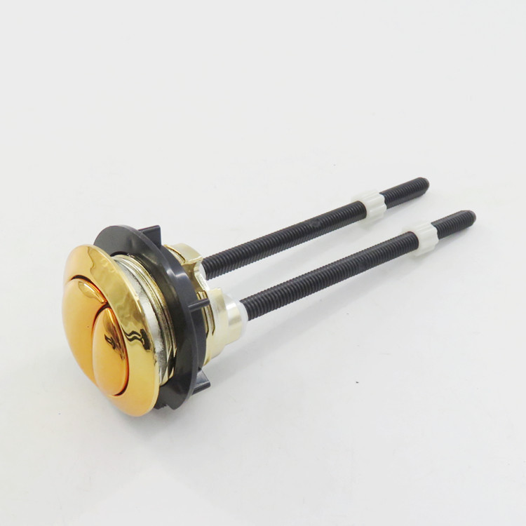 38mm oro inodoro botón doble botón redondo interruptor de descarga inodoro viejo tanque de agua válvula de presión accesorios de bombeo