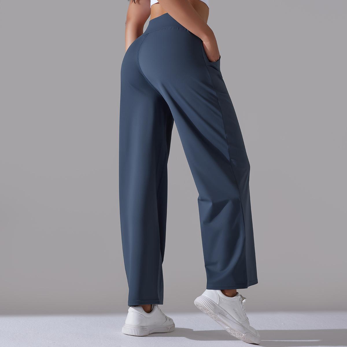 Simple Style Solid Color Active Bottoms Nylon Cotton Blend Casual Pants Activewear display picture 2