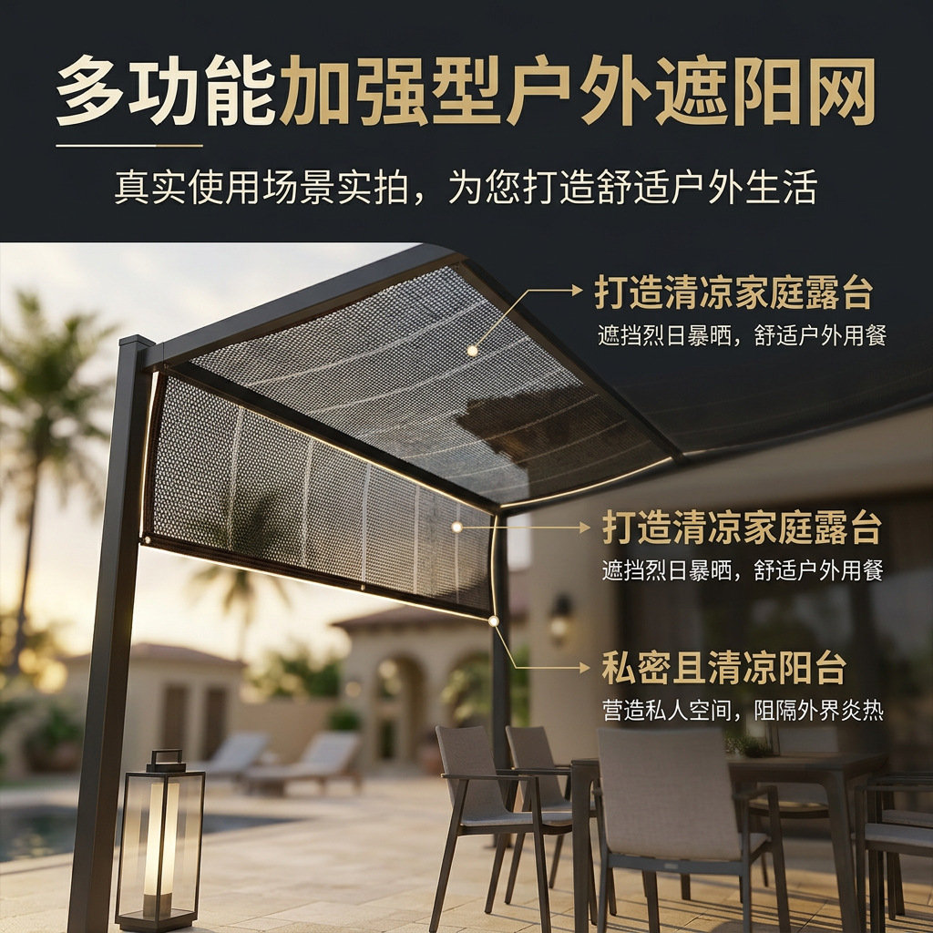 Sunshade Net, Sun Protection Net, Shading and Heat Insulation Net for Courtyard and Balcony, Black Net for Succulents, Light-Blocking Net, Succulent Sunshade Net