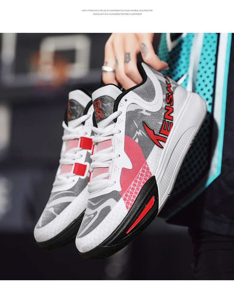 Owen 9th Generation Scarpe da pallacanestro in edizione limitata 7th Studenti maschi e femmine cuscino d'aria reale attrito antiscivolo resistente all'usura con suono_voghion.com