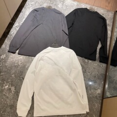 2110M+后背涂鸦印花新款圆领长袖休闲宽松百搭打底衫女经典款时尚