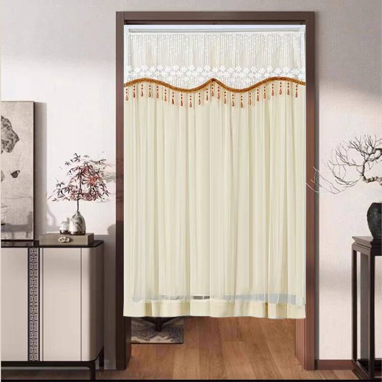 No-Punch Door Curtain for Bedroom, Privacy-Proof, Opaque Short Curtain, Ventilation Kitchen Blocking Curtain, Door Curtain, Bathroom Partition Curtain
