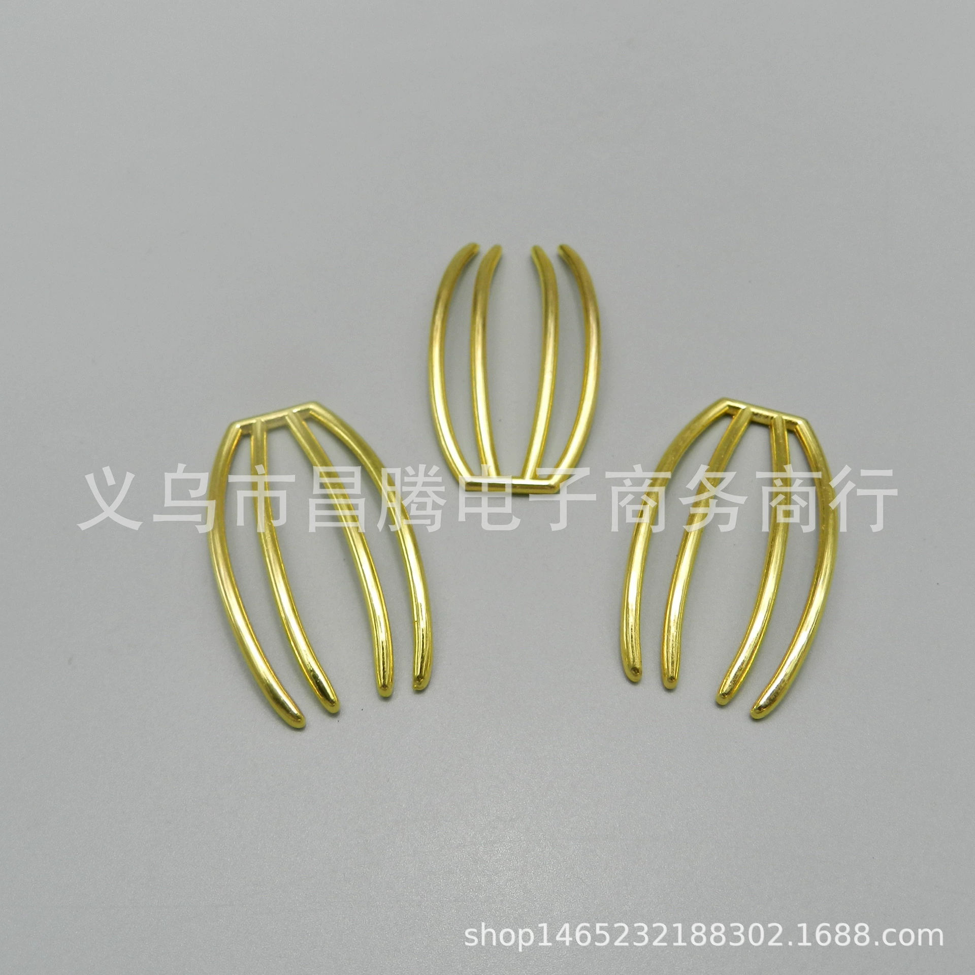 Шпилька с четырьмя зубьями Шпилька с четырьмя когтями основной корпус электрофорез сохранение цвета DIY ручной работы классический древний стиль шаг встряхивание аксессуары для волос прямые продажи с фабрики