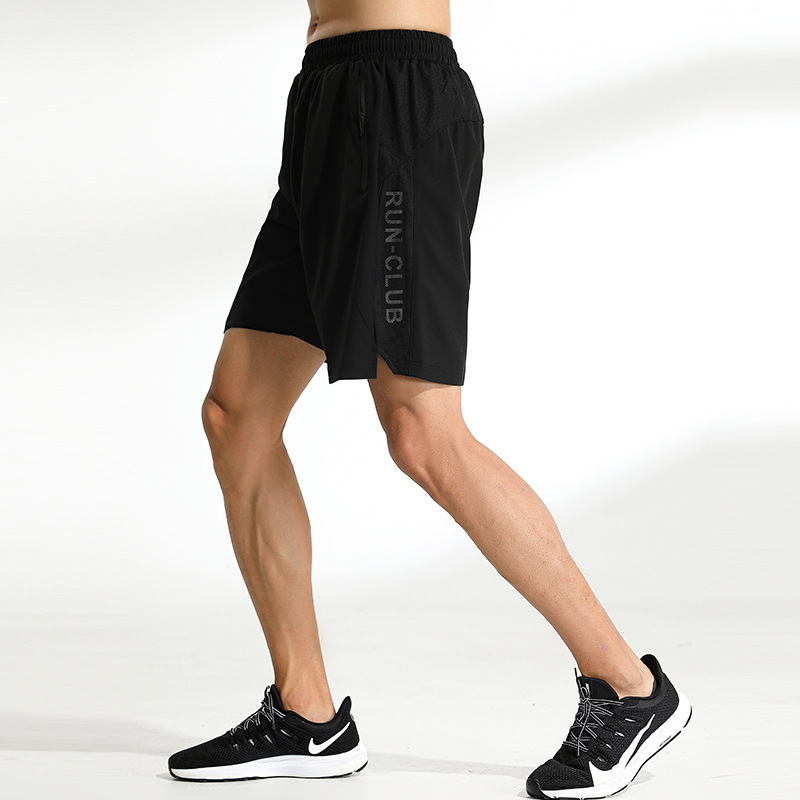 Pantalones cortos deportivos más tamaño de los hombres pantalones cortos casuales delgados de verano de seda de hielo de secado rápido pantalones cortos para correr pantalones cortos de fitness