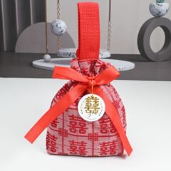 方形喜糖袋布袋高级感中式喜糖袋子结婚专用喜糖盒喜糖袋高级感