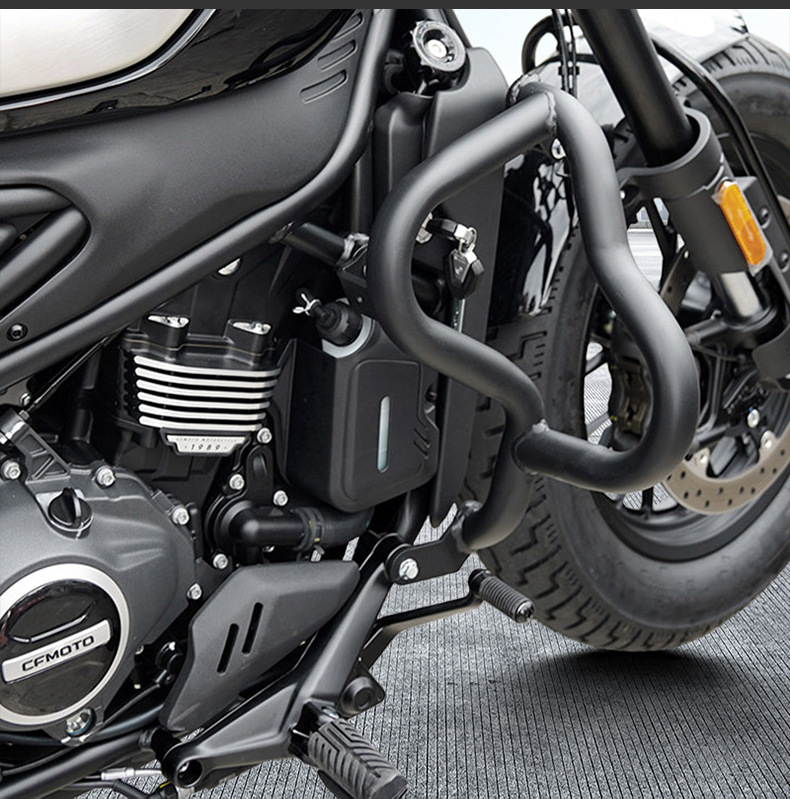 Suitable for Cfmoto 550Clc Bumper Folding Backrest Quick-Release Side Bag Rear Backrest Passenger Backrest Rear Rack Modification