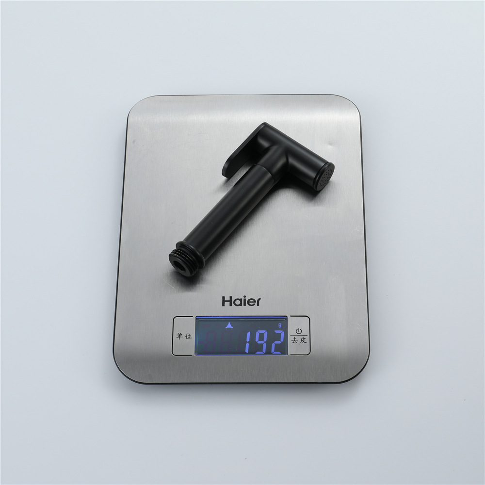 Black bathroom sink, toilet spray gun set, kitchen high-pressure flush, shower head, single Angle valve, hose undefined