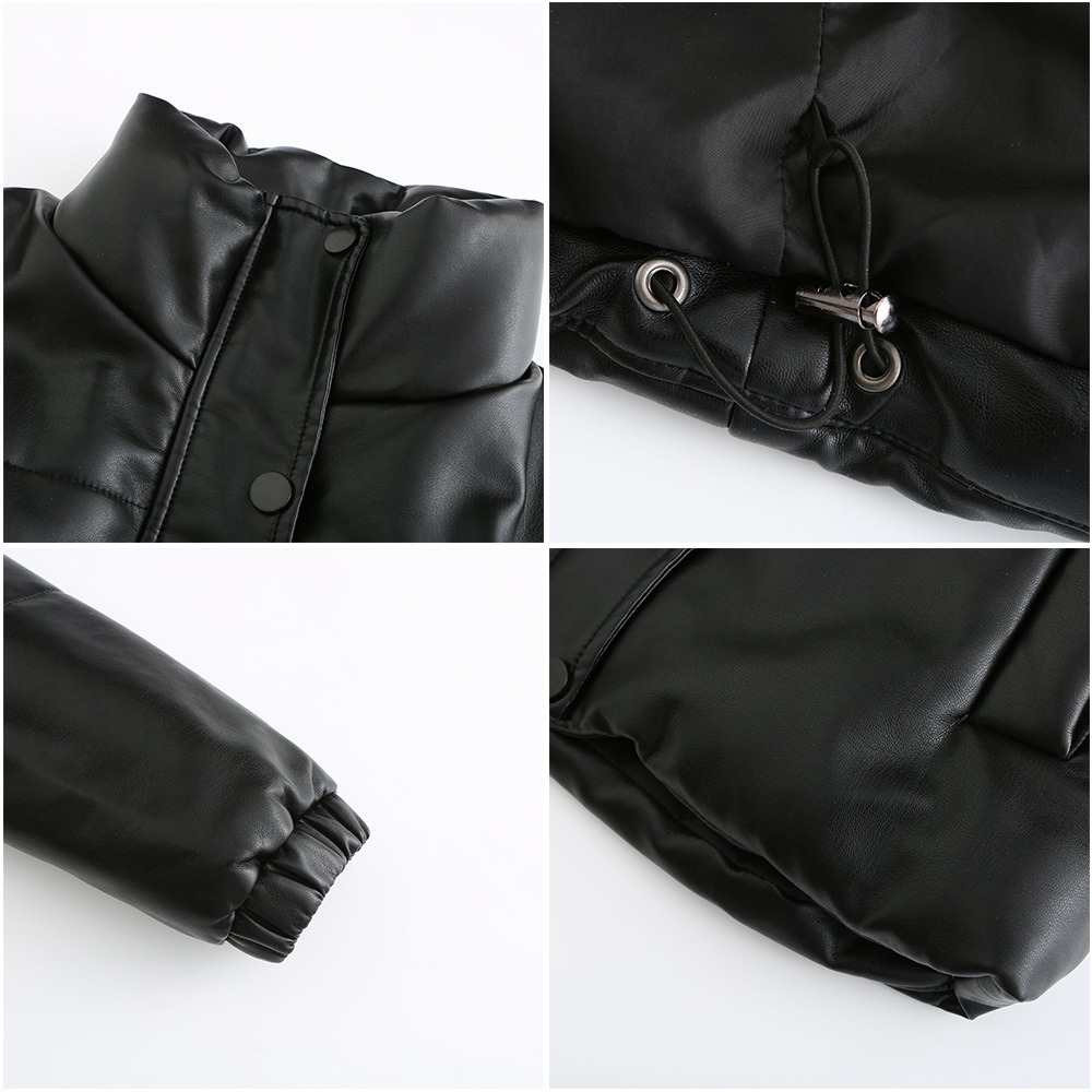 Neue herbst und winter kurze leder für frauen, verdickt baumwolle jacke, brot jacke_voghion.com