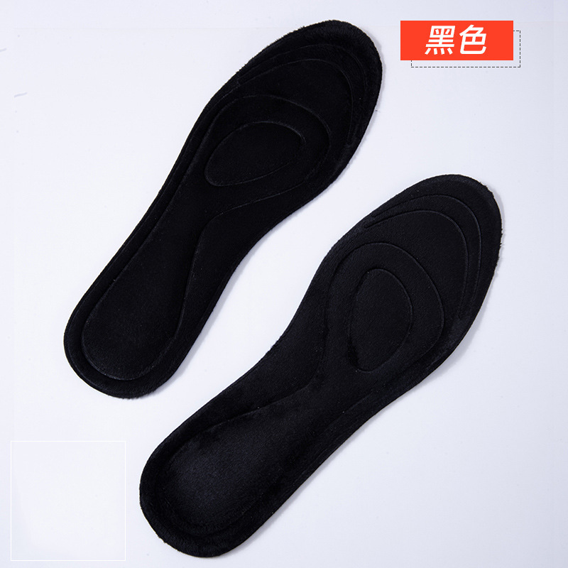 Plantilla cálida de invierno forrada de vellón engrosada de larga duración cálido desodorante transpirable absorbente de sudor de lana como la plantilla de algodón para las mujeres