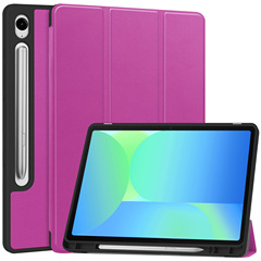 适用三星Tab S10FE/S9FE/S9 SM-X520平板套X516T三折PU笔槽保护壳