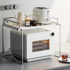 Ins style kitchen multifunctional storage rack Korean microwave oven rack dinner plate seasoning storage floor table