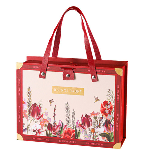 Wedding 2024 New Style Candy Box Gift Box Handheld Empty Box Bridal Party Handbag Gift Box Candy Box