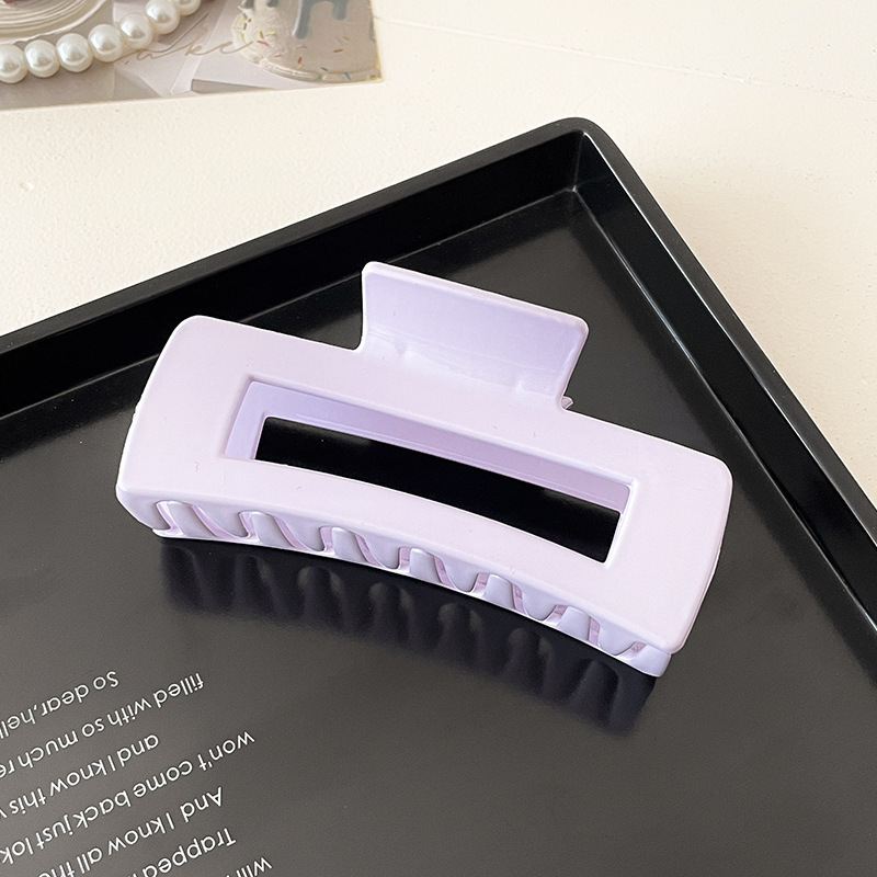 Horquilla de temperamento elegante francés, pinza de tiburón de acrílico para mujer, pinza de agarre grande, accesorios para el cabello, horquilla de sensación de alta calidad al por mayor