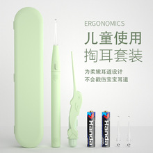 源头工厂新款儿童发光耳勺挖耳勺发光耳镊掏耳带灯采耳工具爆品