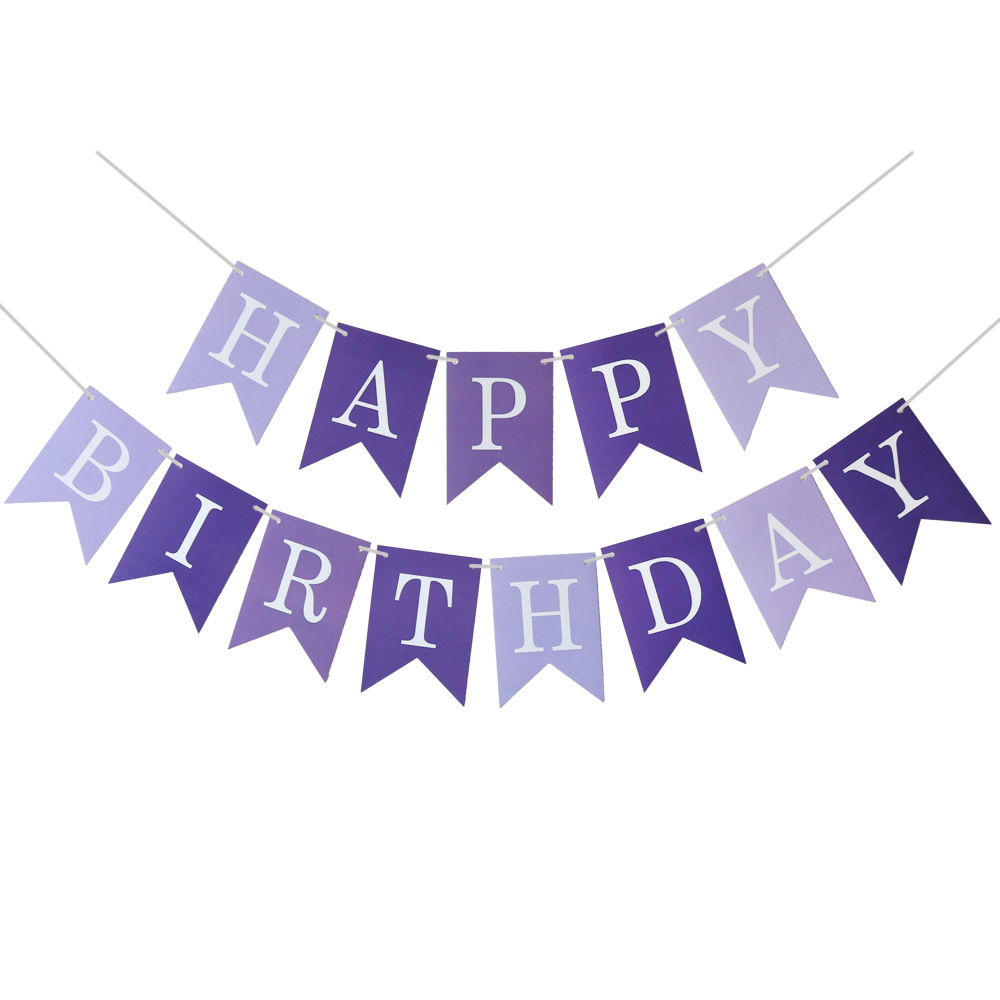 Guirnalda de Feliz Cumpleaños con Diseño de Cola de Pez en Papel Dorado, Decoración para Fiesta