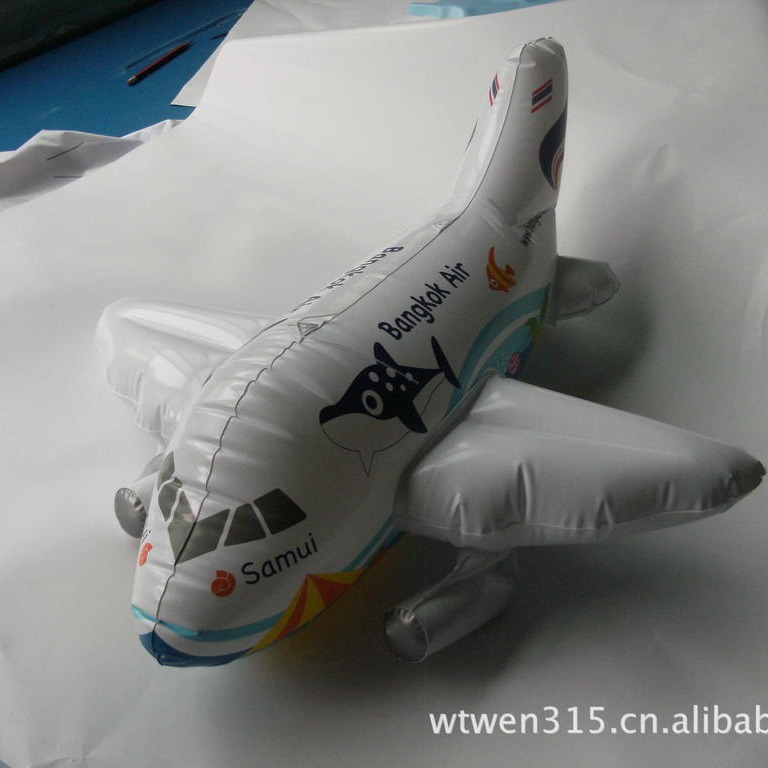BSCI验厂格萨订 制供应PVC充气飞机 七色印刷接缝准确 6P环保无毒