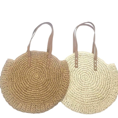  spring new cross-border trend luggage and leather goods straw bag straw woven women's shoulder bag
