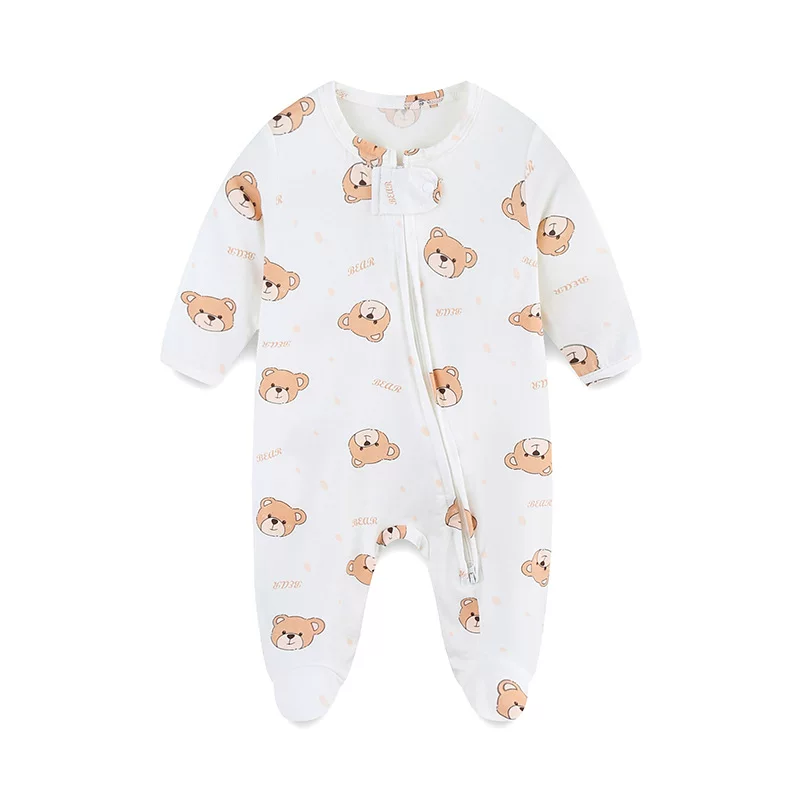 Children's summer summer clothing for new born, cute overall with zipper