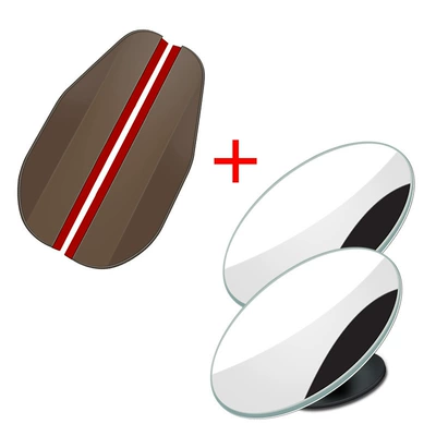 Rain shield – for Geely Star Wish Rain - ordinary-model-1-pair-of-black-transparent-1-pair-of-frameless-small-round-mirrors