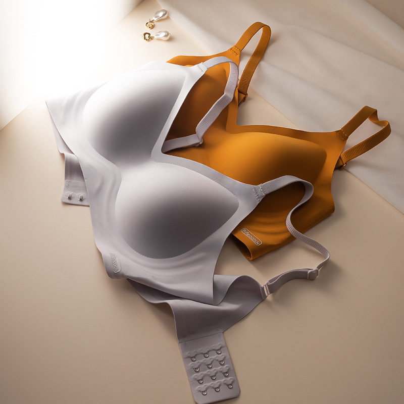 VCTEORAI Town Store Treasure Spring and Summer Thin Small Chest Gathering Adjustable Upper-support Jelly Skin-nourishing Traceless Underwear for Women